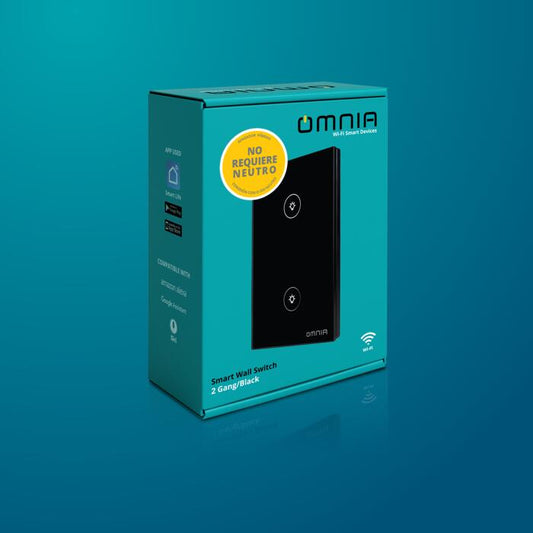 Apagador Inteligente Omnia híbrido WiFi/RF - 2 Vías