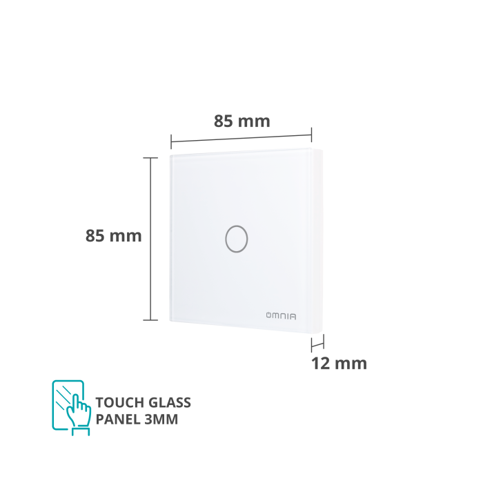 Apagador (Auxiliar) Omnia Inalámbrico RF - 1 Vía