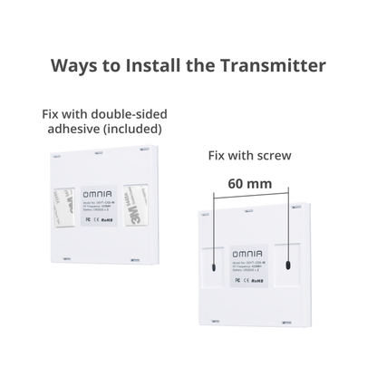 Apagador (Auxiliar) Omnia Inalámbrico RF - 1 Vía