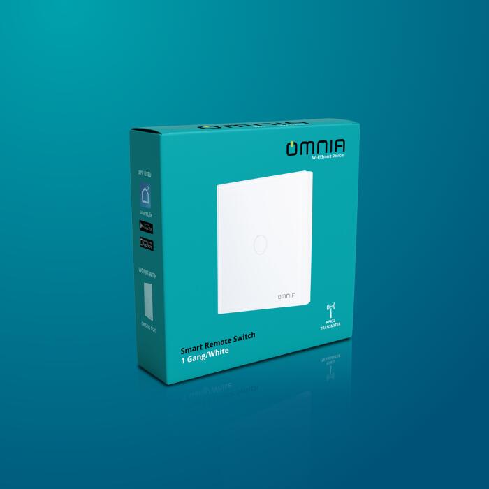 Apagador (Auxiliar) Omnia Inalámbrico RF - 1 Vía