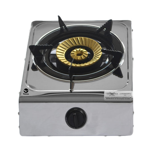 Plantilla a gas acero inoxidable 1 quemador