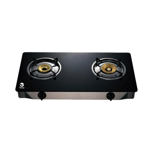 Plantilla a gas vidrio 2 quemadores