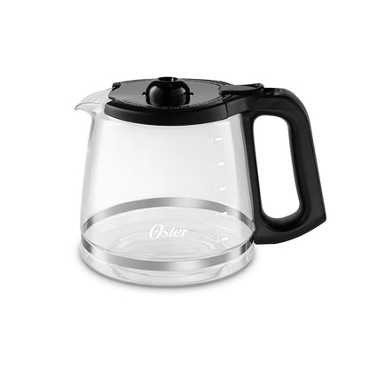 Cafetera Programable oster de 12 Tazas, Negro y Acero Inoxidable , BVSTDC4403