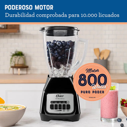 Licuadora Oster  2 velocidades más pulso y vaso de vidrio BLSTKAG-BPB