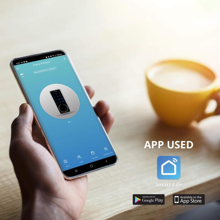 Cerradura  Inteligente Omnia  WiFi Tipo Cerrojo