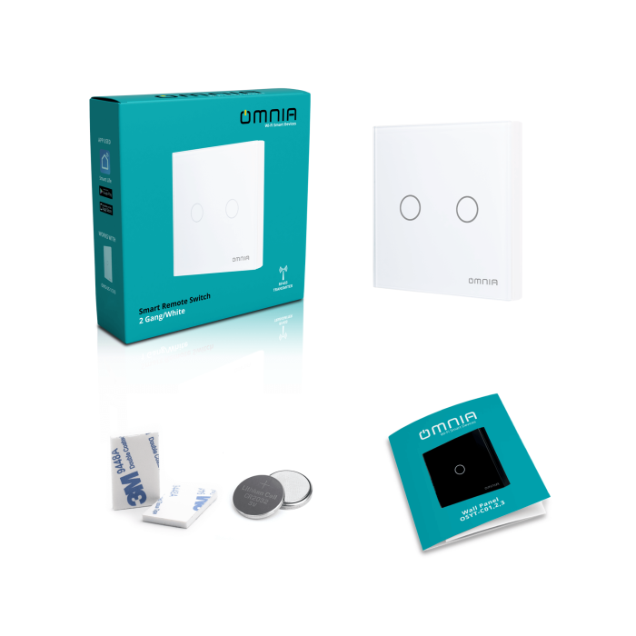 Apagador (Auxiliar) Omnia Inalámbrico RF - 2 Vías