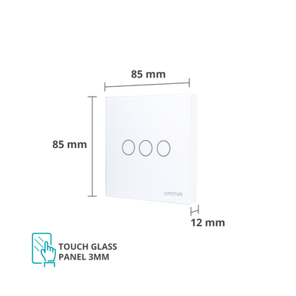 Apagador Auxiliar Omnia Inalámbrico RF - 3 Vías