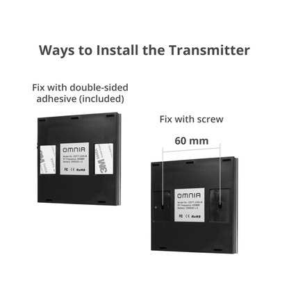 Apagador (Auxiliar) Omnia Inalámbrico RF - 1 Vía