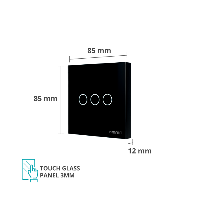 Apagador Auxiliar Omnia Inalámbrico RF - 3 Vías