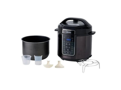 Olla De Presion Midea 6 qts Negro MPC6B2EBSS-CA