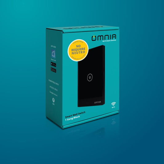 Apagador Inteligente Omnia híbrido WiFi/RF - 1 Vía