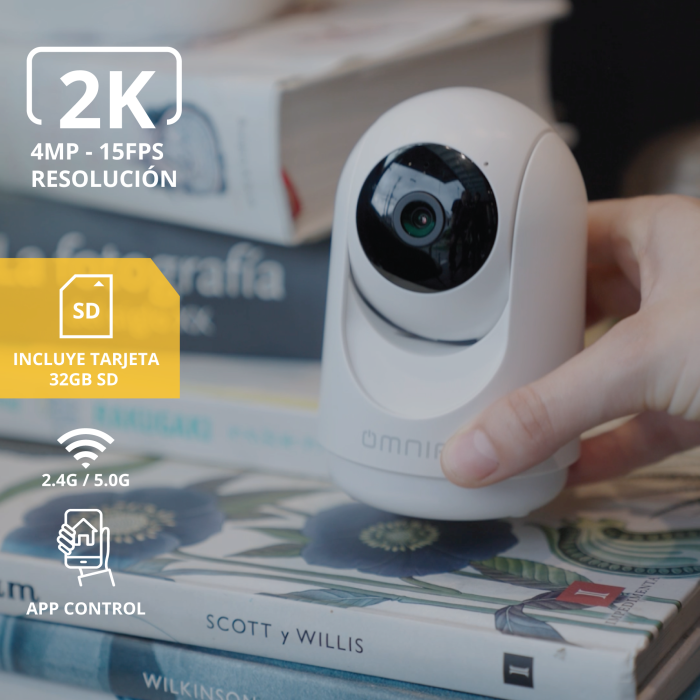 Camara PTZ (Interior) 2K SMART OMNIA WiFi