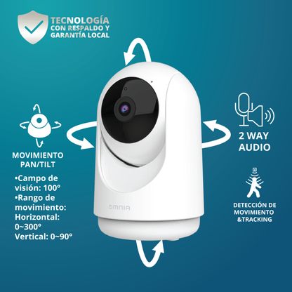 Camara PTZ (Interior) 2K SMART OMNIA WiFi