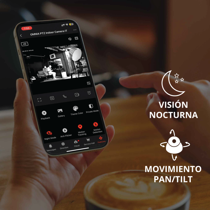 Camara PTZ (Interior) 2K SMART OMNIA WiFi