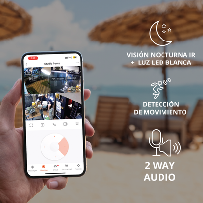 Camara PTZ (Interior/Exterior) 2K DUAL LENS SMART OMNIA WiFi