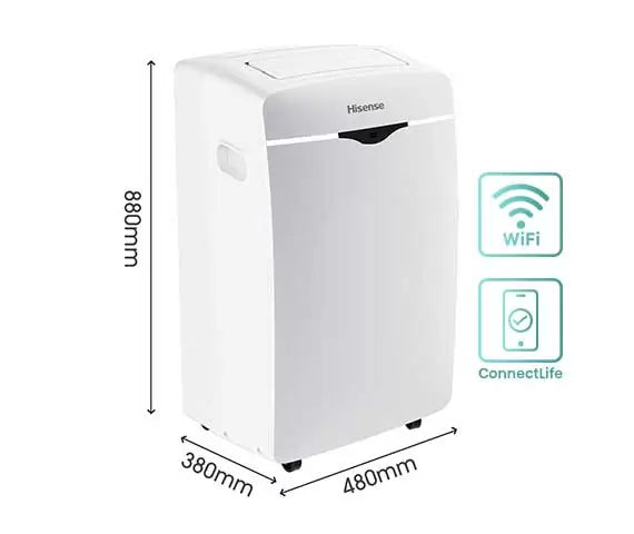 HISENSE AC PORTÁTIL | 12000 BTU | AP-12CW1RNXS20