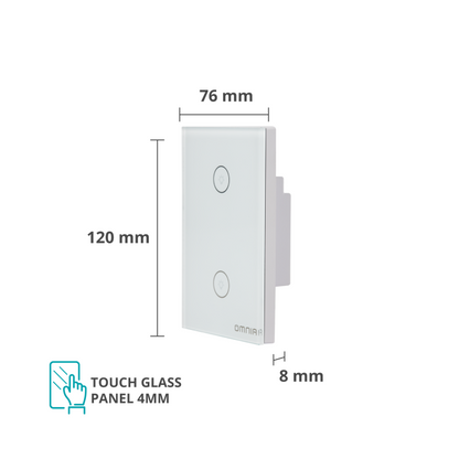 Apagador Inteligente Omnia híbrido WiFi/RF - 2 Vías