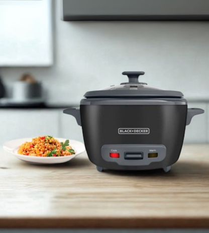 Black + Decker olla arrocera 14 tz cocidas negra RC514B
