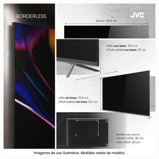 JVC televisor 55" Qled -UHD 4K Google TV - LT-55KM958