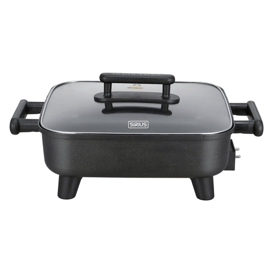 Sartén Eléctrico Sirius Teflón Tapa Vidrio – 12"