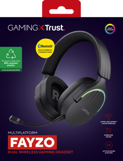Trust audifonos inalambricos gamer color negro - 24901