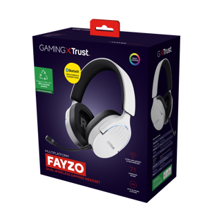 Trust audifonos inalambricos color blanco gaming - 25304