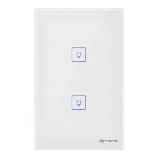 Apagador Wi-Fi touch doble Steren