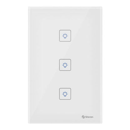 Apagador Wi-Fi touch triple Steren