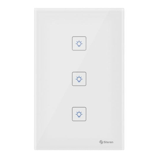 Apagador Wi-Fi touch triple Steren