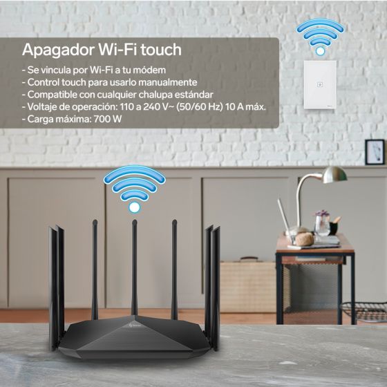 Apagador Wi-Fi touch Steren
