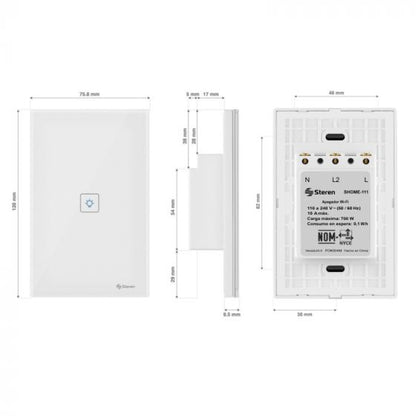 Apagador Wi-Fi touch Steren