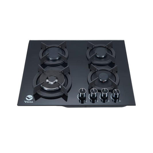 Plantilla a gas vidrio empotrable 4 quemadores