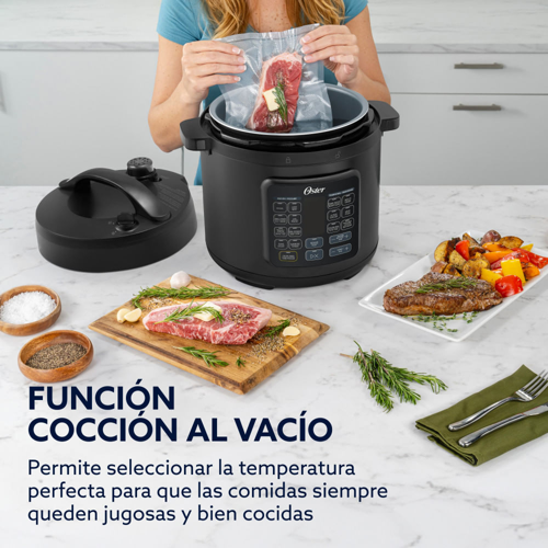 Multiolla Oster, Turbo, 5.7 L de Capacidad, Color Negro, CKSTPCECT57DF2CL