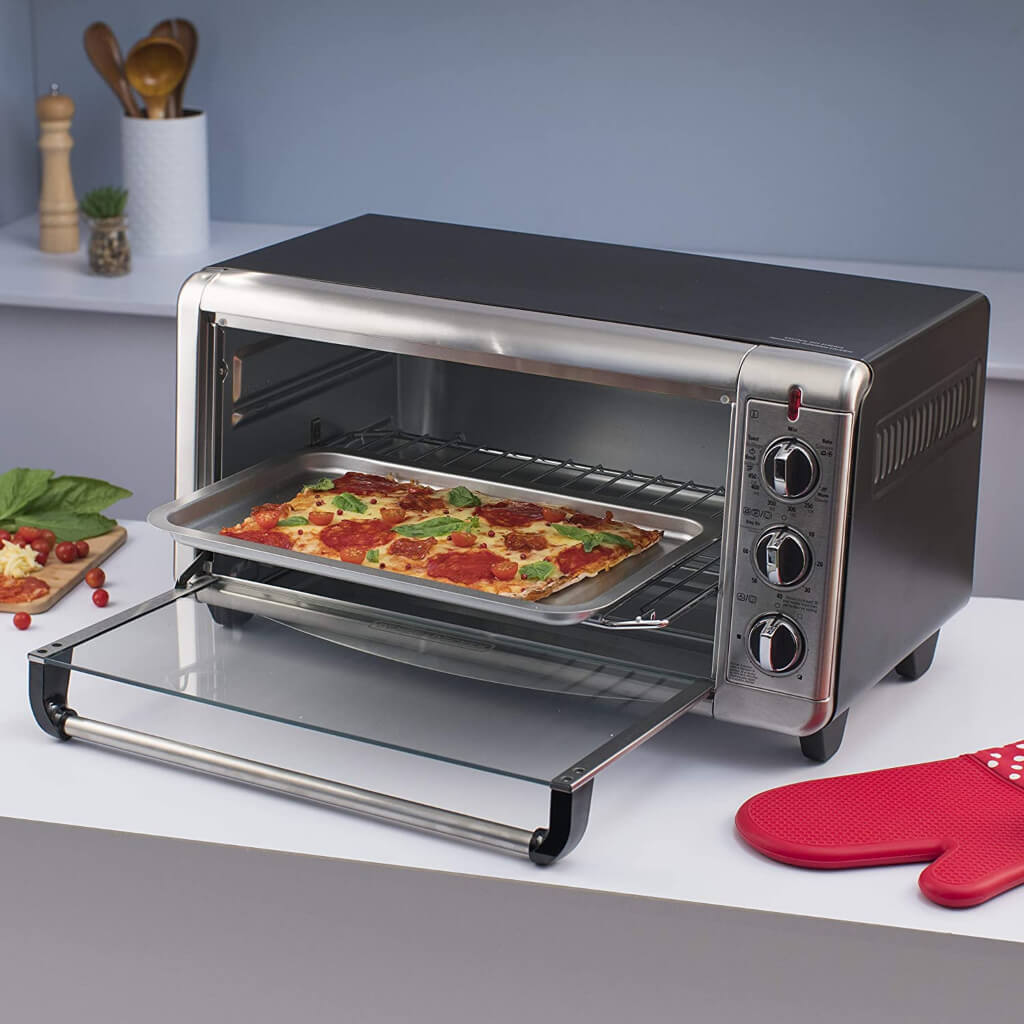 Horno de Convección 8 Rebanadas,BLACK & DECKER TO3260XSBD