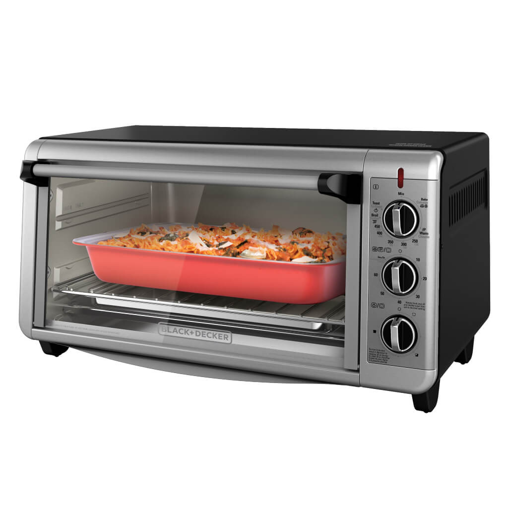 Horno de Convección 8 Rebanadas,BLACK & DECKER TO3260XSBD