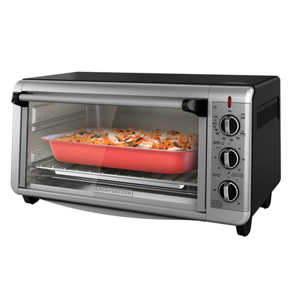 Horno de Convección 8 Rebanadas,BLACK & DECKER TO3260XSBD