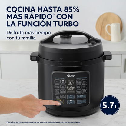 Multiolla Oster, Turbo, 5.7 L de Capacidad, Color Negro, CKSTPCECT57DF2CL