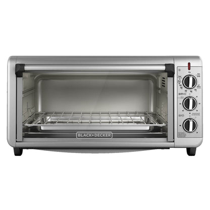 Horno de Convección 8 Rebanadas,BLACK & DECKER TO3260XSBD